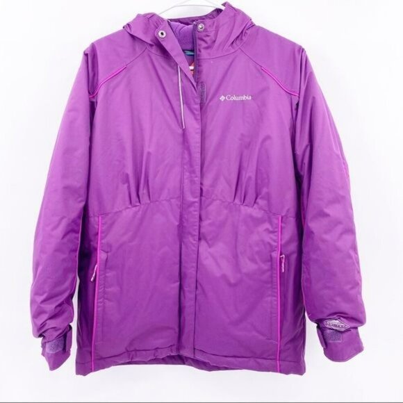 Columbia Omni-Tech Waterproof Breathable Jacket Kids L Omni-Heat Insulated - Picture 1 of 11